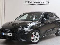 Svart Begagnad 2021 Audi A3 Sportback e-tron S-Line Sedan | 309 900 kr (Marknadspris)
