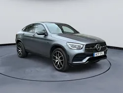 Grå (designo magno grå matt) Begagnad 2021 Mercedes GLC300e AMG line Sportkupé | 509 900 kr (Lite dyr)