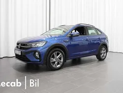 Blå (reef blue metallic) Begagnad 2024 VW Taigo R-line SUV | 244 500 kr (Marknadspris)