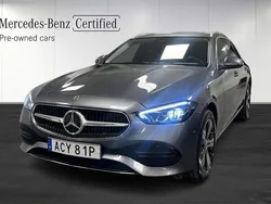 Grå Begagnad 2023 Mercedes C300e Avantgarde Kombi | 459 000 kr (Superpris)