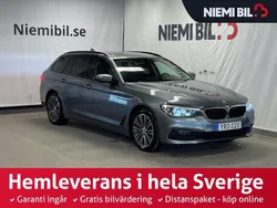 Blå Begagnad 2019 BMW 520 Sport Line Kombi | 279 900 kr (Marknadspris)