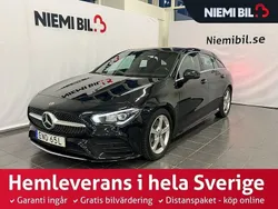 Svart Begagnad 2019 Mercedes CLA200 Shooting Brake AMG Kombi | 259 900 kr (Bra pris)