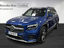 Blå Begagnad 2024 Mercedes GLB220 AMG Line Premium SUV | 509 800 kr (Marknadspris)