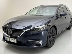 Blå Begagnad 2015 Mazda 6 Optimum Sedan | 155 000 kr
