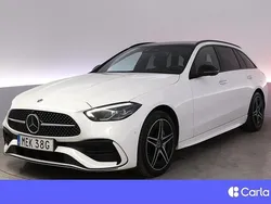 Vit Begagnad 2023 Mercedes C300e AMG Kombi | 444 900 kr (Marknadspris)