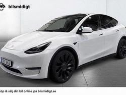 Vit Begagnad 2023 Tesla Model Y Performance SUV | 387 900 kr (Lite dyr)
