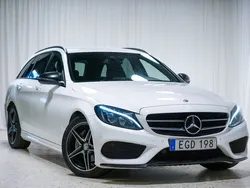 Vit Begagnad 2017 Mercedes C220 AMG Kombi | 194 900 kr (Marknadspris)