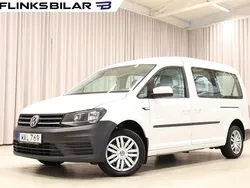Vit Begagnad 2017 VW Caddy Maxi Life Life Minibuss | 169 900 kr (Lite dyr)