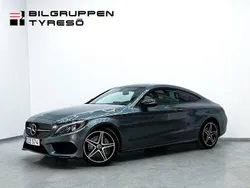 Grå Begagnad 2018 Mercedes C250 AMG line Sportkupé | 279 900 kr (Marknadspris)