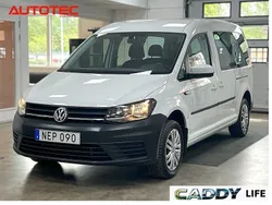 Vit Begagnad 2016 VW Caddy Maxi Life Life Minibuss | 199 500 kr