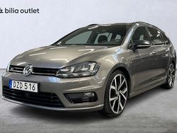 Grå Begagnad 2015 VW Golf VII R-line Kombi | 119 900 kr (Marknadspris)