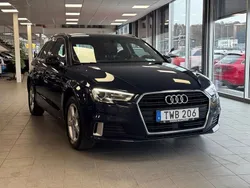 Blå Begagnad 2017 Audi A3 Sportback Proline Halvkombi | 144 900 kr (Marknadspris)