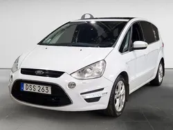 Vit Begagnad 2014 Ford S-MAX Business Edition Minibuss | 74 900 kr (Marknadspris)