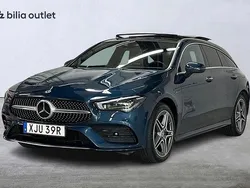 Blå Begagnad 2021 Mercedes CLA250e Shooting Brake AMG Kombi | 339 900 kr (Marknadspris)