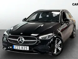 Svart (black) Begagnad 2022 Mercedes C300e Kombi | 399 900 kr