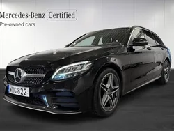 Svart (black) Begagnad 2018 Mercedes C200 Kombi | 220 000 kr (Marknadspris)