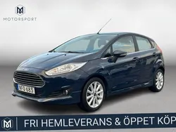 Blå Begagnad 2016 Ford Fiesta Titanium Halvkombi | 133 900 kr (Lite dyr)
