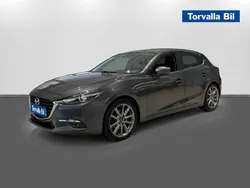 Grå Begagnad 2017 Mazda 3 Inclusive Halvkombi | 139 900 kr (Marknadspris)