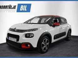 Vit Begagnad 2018 Citroën C3 PureTech Halvkombi | 118 900 kr (Marknadspris)