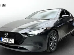 Grå (svart) Begagnad 2019 Mazda 3 Halvkombi | 209 900 kr (Marknadspris)