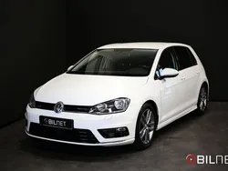 Vit Begagnad 2016 VW Golf VII R-line Halvkombi | 139 900 kr (Marknadspris)