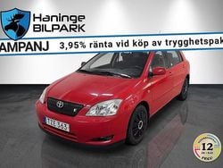 Röd Begagnad 2002 Toyota Corolla Halvkombi | 49 995 kr (Marknadspris)