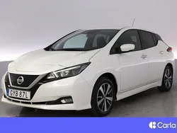 Vit Begagnad 2020 Nissan Leaf Acenta Halvkombi | 133 900 kr (Marknadspris)