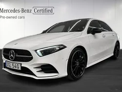 Vit Begagnad 2019 Mercedes A200 AMG Line Premium Plus Sedan | 279 000 kr (Marknadspris)