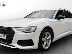 Glaciärvit metallic Begagnad 2024 Audi A6 Sport Kombi | 499 000 kr (Lite dyr)