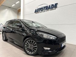 Svart Begagnad 2017 Ford Focus ST-Line Kombi | 89 900 kr (Marknadspris)