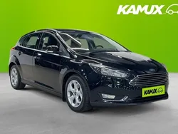 Svart Begagnad 2015 Ford Focus Titanium Halvkombi | 114 800 kr (Marknadspris)
