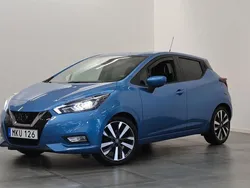 Blå Begagnad 2017 Nissan Micra 360º Halvkombi | 114 900 kr (Marknadspris)