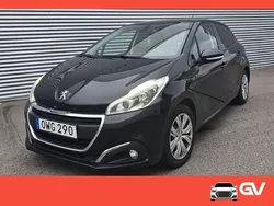 Svart Begagnad 2015 Peugeot 208 Halvkombi | 62 500 kr (Marknadspris)