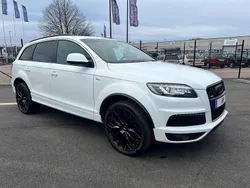 Vit Begagnad 2013 Audi Q7 S-Line SUV | 179 000 kr (Bra pris)
