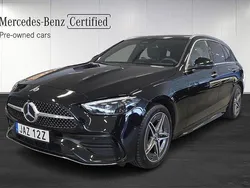 Svart Begagnad 2024 Mercedes C300e Premium Kombi | 548 800 kr (Marknadspris)
