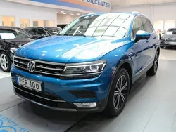 Ljusblå (blå) Begagnad 2017 VW Tiguan GT SUV | 189 900 kr (Bra pris)