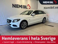 Vit Begagnad 2018 Mercedes C350e Avantgarde Kombi | 234 900 kr