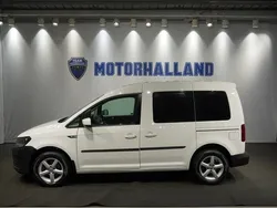 Vit Begagnad 2018 VW Caddy Life Minibuss | 174 900 kr