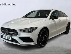 Vit Begagnad 2021 Mercedes CLA250e Shooting Brake AMG Kombi | 329 000 kr (Marknadspris)