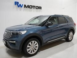 Blå Begagnad 2021 Ford Explorer Platinum SUV | 384 900 kr (Marknadspris)
