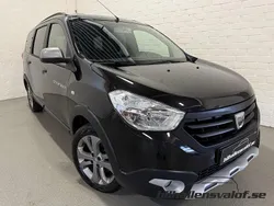 Svart Begagnad 2016 Dacia Lodgy Stepway Minibuss | 89 900 kr (Lite dyr)