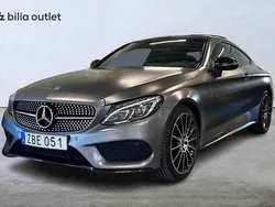 Grå Begagnad 2017 Mercedes C250 AMG Sportkupé | 319 900 kr (Marknadspris)