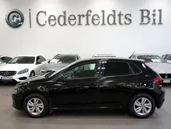 Svart Begagnad 2019 VW Polo Halvkombi | 158 800 kr (Marknadspris)