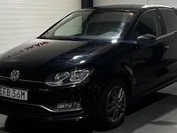 Svart Begagnad 2016 VW Polo Comfortline Halvkombi | 94 900 kr (Superpris)
