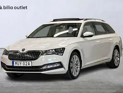 Vit Begagnad 2021 Skoda Superb LAURIN & KLEMENT Kombi | 269 900 kr (Marknadspris)