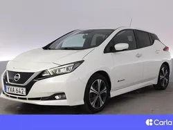 Vit Begagnad 2018 Nissan Leaf 360º Halvkombi | 144 900 kr (Dyr)