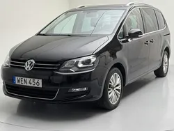 Svart Begagnad 2016 VW Sharan Minibuss | 204 900 kr (Marknadspris)