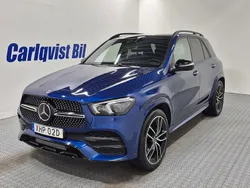 Briljantblå metallic Begagnad 2021 Mercedes GLE400 AMG SUV | 625 000 kr (Marknadspris)