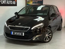 Svart Begagnad 2015 Peugeot 308 Allure Halvkombi | 54 900 kr (Marknadspris)