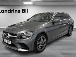 Grå Begagnad 2019 Mercedes C220 AMG line Kombi | 269 900 kr (Marknadspris)